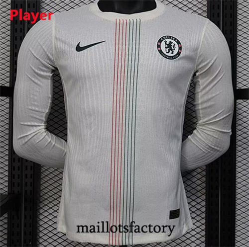 Maillot du Chelsea Player 2025/26 Manche Longue Blanc