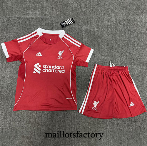 Maillot du Liverpool Enfant 2025/26 Rouge