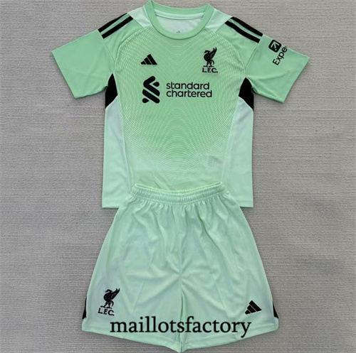 Maillot du Liverpool Enfant 2025/26 Gardien De But Vert