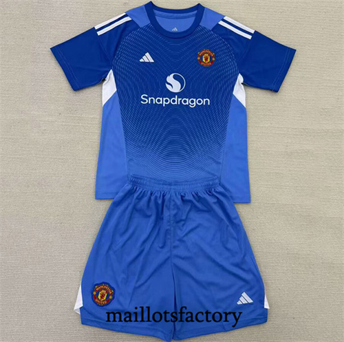 Maillot du Manchester United Enfant 2025/26 Gardien De But Bleu