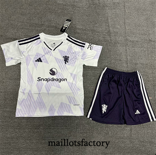 Maillot du Manchester United Enfant 2025/26 Blanc