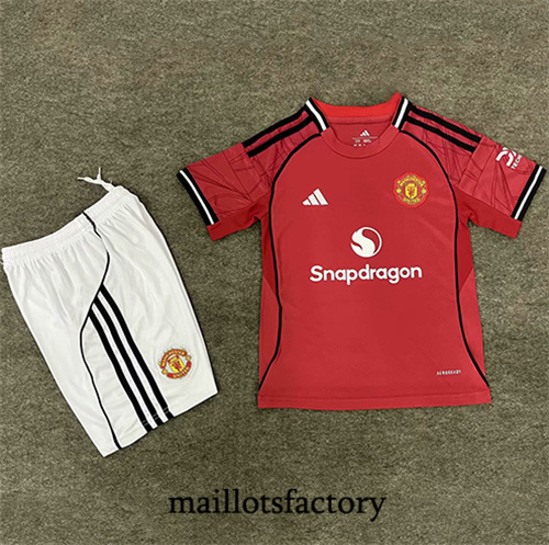 Maillot du Manchester United Enfant 2025/26 Rouge