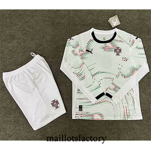 Maillot du Portugal Enfant 2025/26 Exterieur Manche Longue