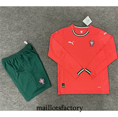 Maillot du Portugal Enfant 2025/26 Domicile Manche Longue