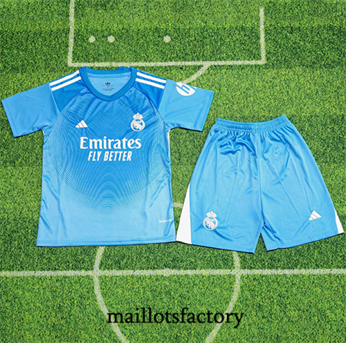 Maillot du Real Madrid Enfant 2025/26 Gardien De But Bleu
