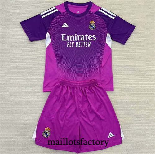 Maillot du Real Madrid Enfant 2025/26 Gardien De But Violet