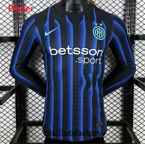 Maillot du Inter Milan Player 2025/26 Domicile Manche Longue
