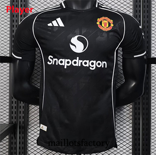 Maillot du Manchester United Player 2025/26 Noir