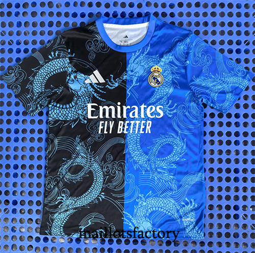 Maillot du Real Madrid 2025/26 Training dragon Bleu
