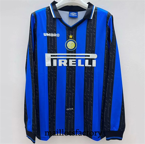 Maillot du Retro Inter Milan 1997 Domicile Manche Longue