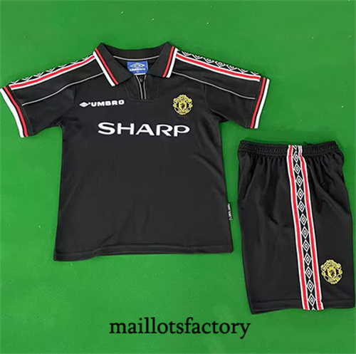 Maillot du Retro Manchester United Enfant Exterieur 1998-99