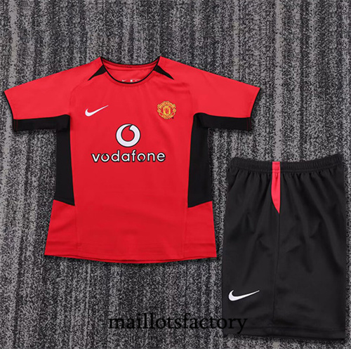 Maillot du Retro Manchester United Enfant 2002-04 Domicile