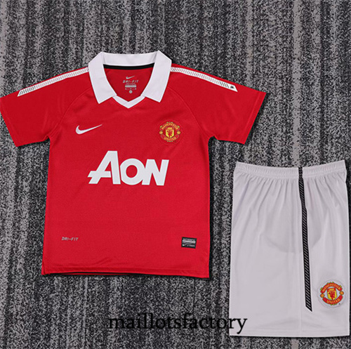 Maillot du Retro Manchester United Enfant 2010-11 Domicile