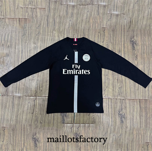 Maillot du Retro PSG 2018-19 Manche Longue Noir