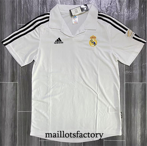 Maillot du Retro Real Madrid 2001-02 Domicile Champions League
