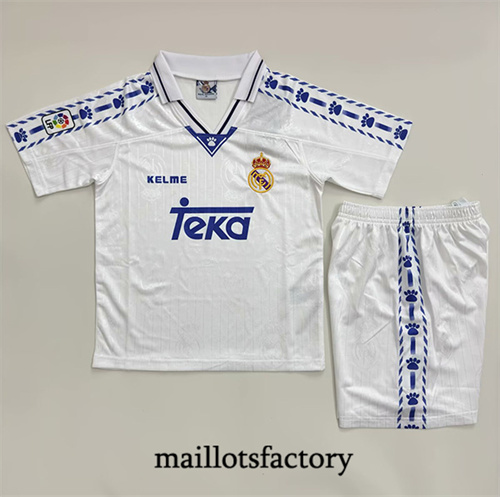 Maillot du Retro Real Madrid Enfant 1996-97 Domicile