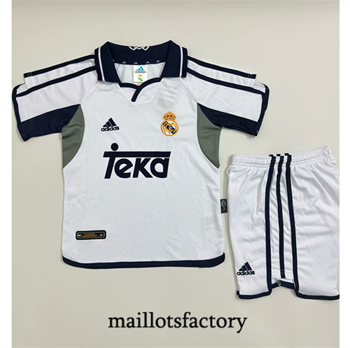Maillot du Retro Real Madrid Enfant 2000-01 Domicile