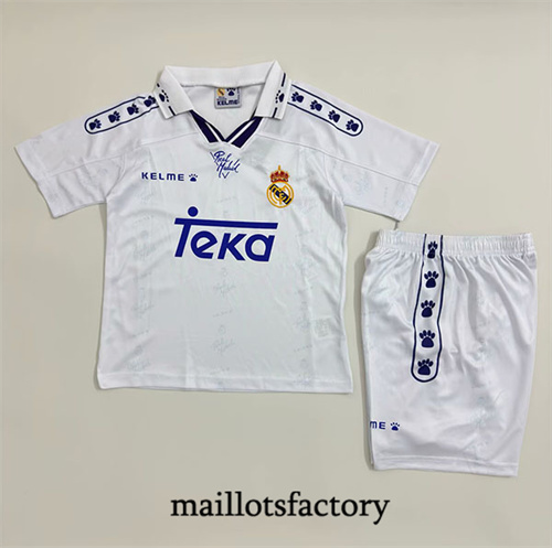 Maillot du Retro Real Madrid Enfant 1994-96 Domicile