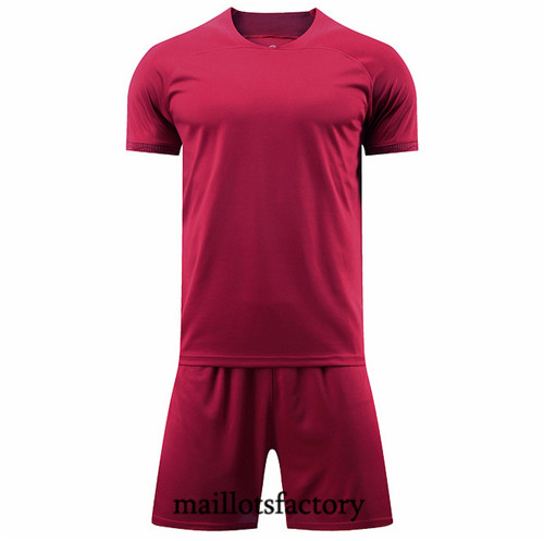 Maillots factory 23313 Kit d'entrainement Maillot du Without brand logo + Short 2022/23 Rouge Pas Cher Fiable
