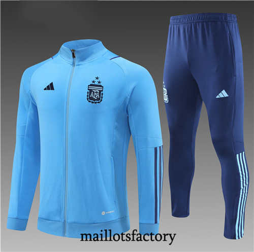 Achat Maillot du Veste Survetement Enfant Argentine 2022/23 Bleu fac tory s0743