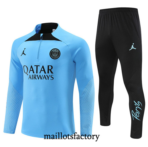 Achat Maillot du Survetement Paris PSG 2023/24 Bleu fac tory s0564